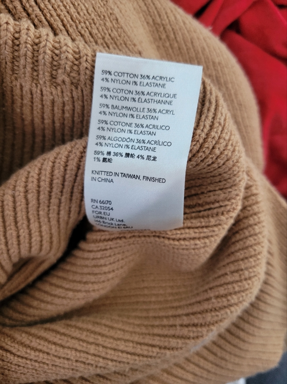 Free People Oversized Chunky Knit Sweater, Brown, Size S/M, Ribbed - Picture 8 of 8